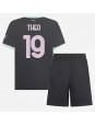 AC Milan Theo Hernandez #19 Alternativní dres pro děti 2024-25 Krátký Rukáv (+ trenýrky)